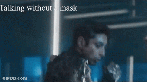 Man Talking Without Mask GIF