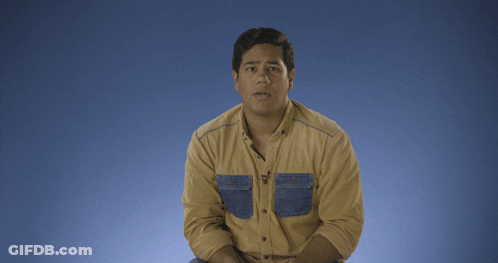 Man Tan Shirt Funny Face Arms Outstretched GIF