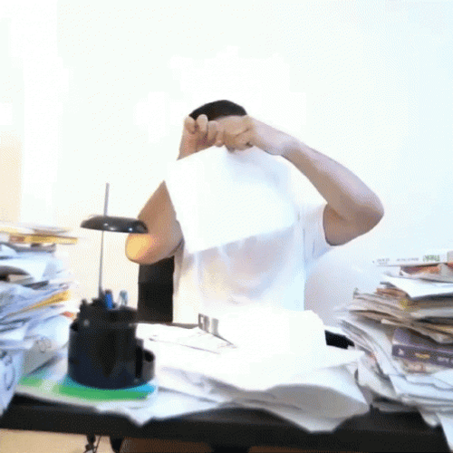 Man Tearing Paper GIF