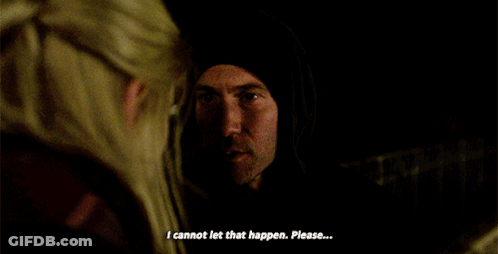 Man Tells Woman I Cannot Let That Happen Please GIF