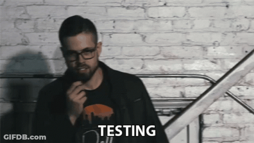Man Testing Mic Test GIF