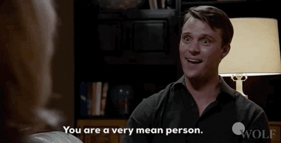 Man That Is Hurt Tells It To The Woman GIF
