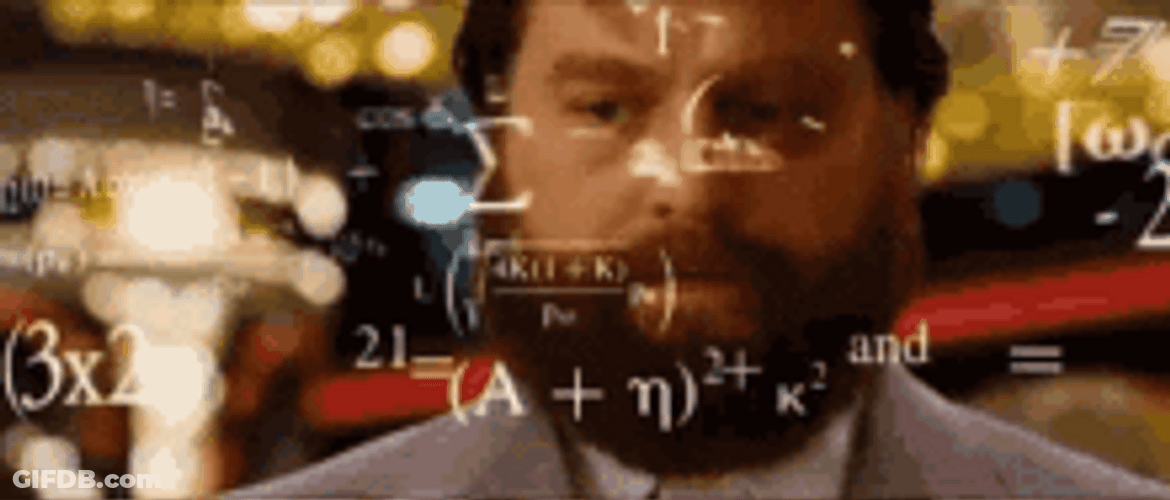 Man Thinking And Counting GIF