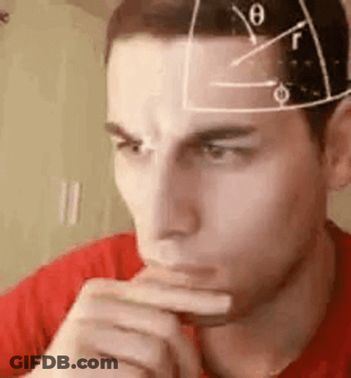 Man Thinking Big Brain Meme GIF