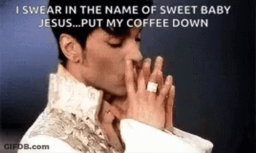 Man Thinking Sweet Baby Jesus GIF