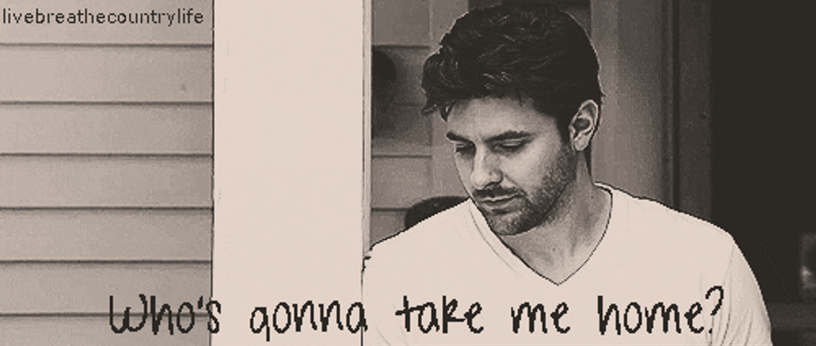 Man Thinking Who's Gonna Take Me Home GIF