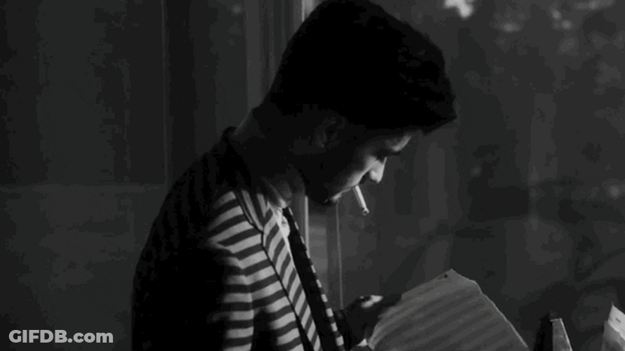 Man Throwing Important Paper GIF