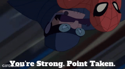 Man Thrown In Air Saying You're Strong Point Taken GIF