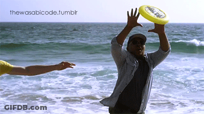 Man Throws Frisbee Thewasabicode.tumblr GIF