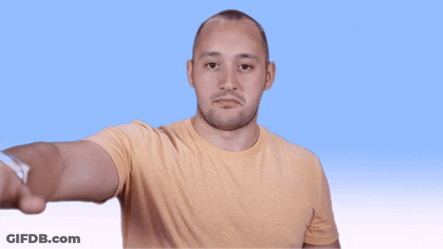 Man Thumbs Down And Dislike Reaction GIF