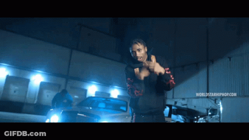 Man Thumbs Up In Front Of Worldstarhiphop Banner GIF