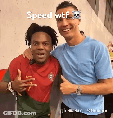 Man Thumbs Up Next To Man Speed WTF GIF