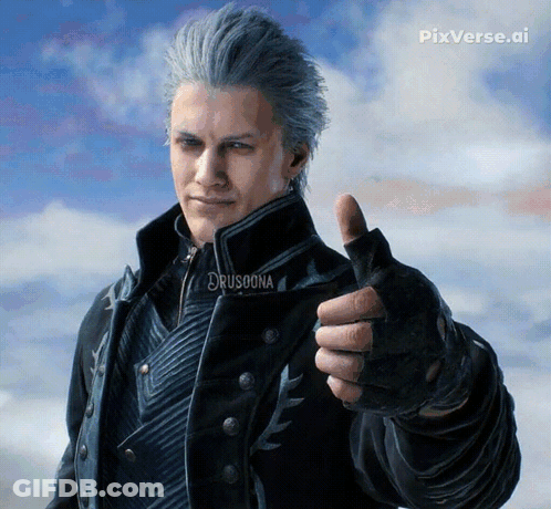 Man Thumbs Up Pixverse.ai GIF
