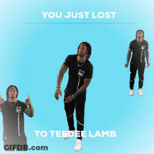 Man Thumbs Up Saying You Just Lost To Teedee Lamb GIF