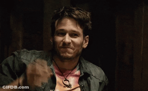 Man Tie Dye Shirt Necklace Funny Face GIF
