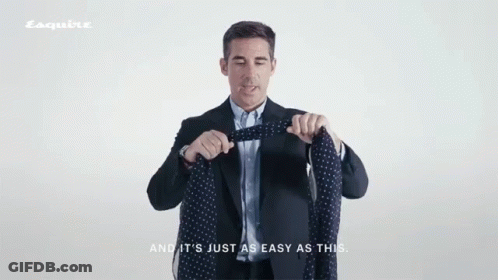 Man Tie It's Just As Easy As This GIF