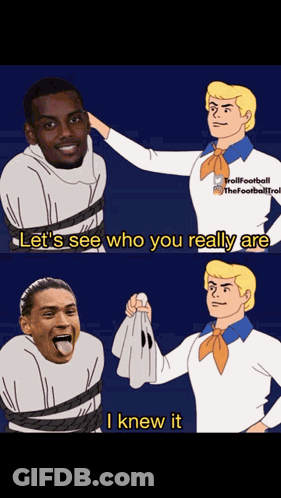 Man Tied Up Another Man Saying Let's See Who You Really Are I Knew It GIF
