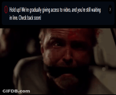 Man Tied Up Saying Hold Up We're Gradually Giving Access To Video GIF