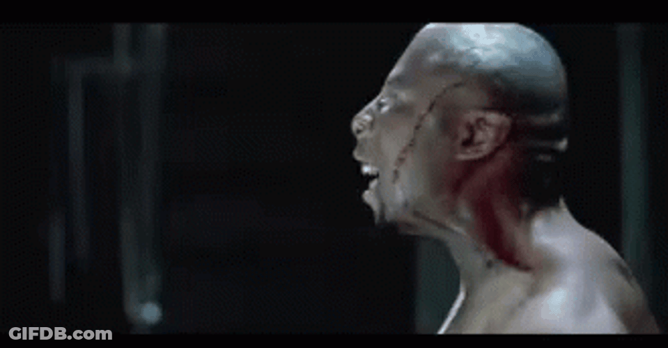 Man To Werewolf Transition GIF