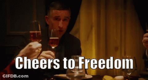 Man Toasting With Wine GIF