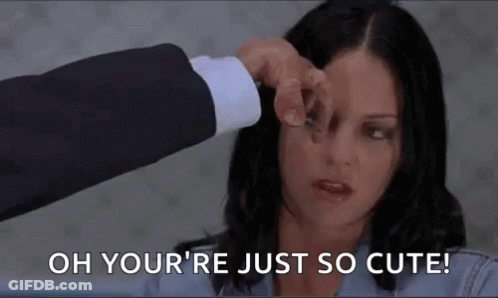 Man Touching Woman Forehead You're So Cute GIF