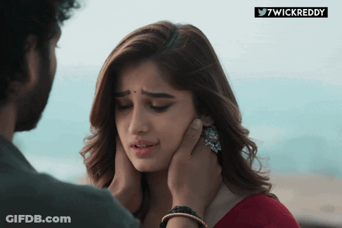 Man Touching Woman's Face #7Wickreddy GIF