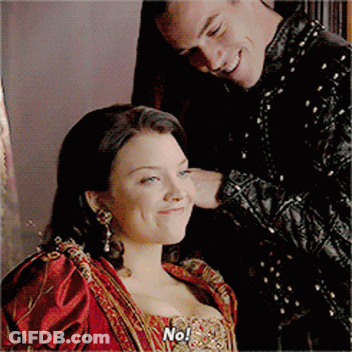 Man Touching Woman's Face She Says No GIF