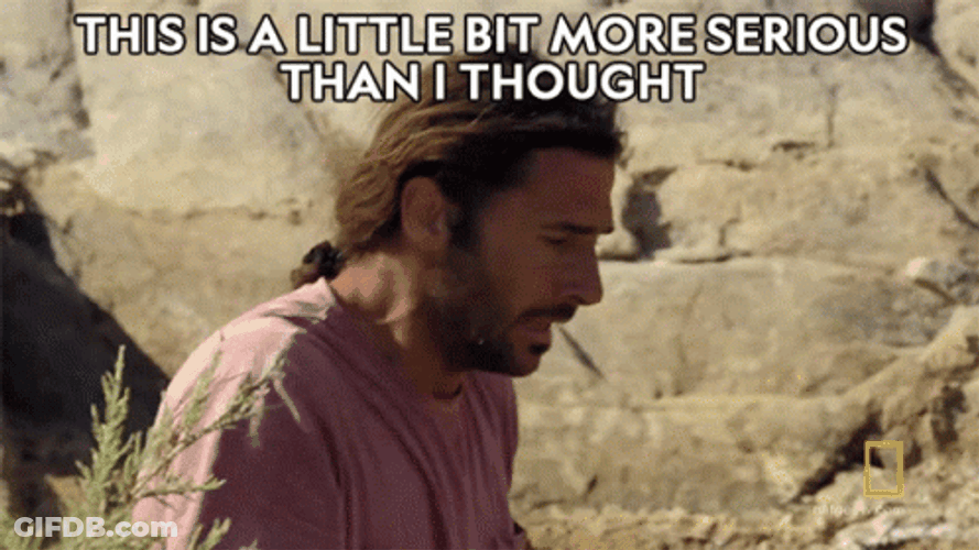 Man Trying To Get Away From Quicksand GIF