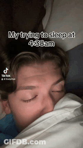Man Trying To Sleep At 4:38 AM GIF