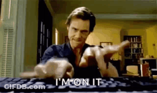 Man Typing Keyboard Making Funny Face GIF