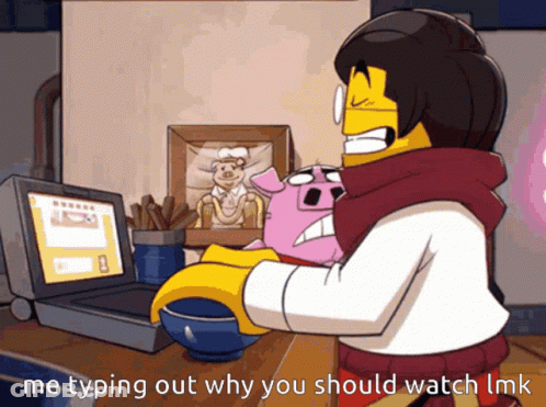 Man Typing Me Typing Out Why You Should Watch GIF