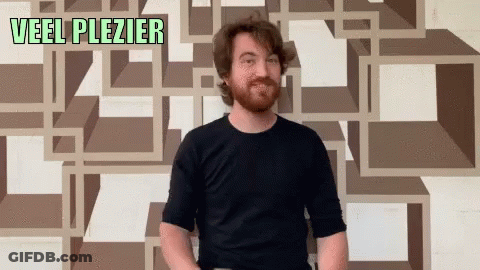 Man Under Veel Plezier GIF