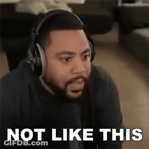 Man Using Headphone With Not Like This Reaction GIF