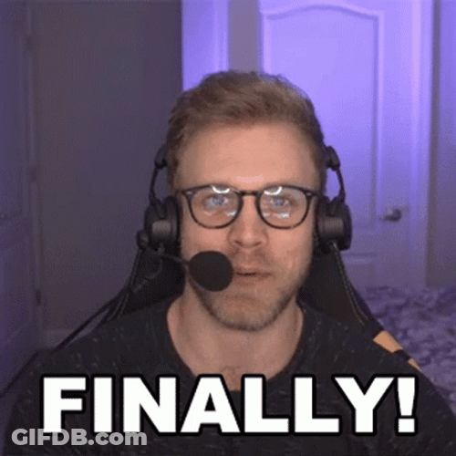 Man Using Lapel Finally Meme GIF