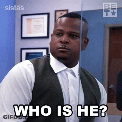 Man Vest White Shirt Before Mirror: Who Is He GIF