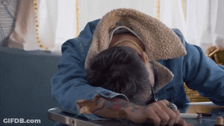 Man Wakes Up From Asleep GIF