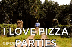 Man Walking Dirt Road I Love Pizza Parties GIF