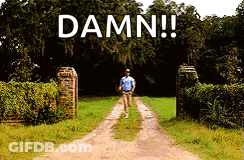 Man Walking Down Dirt Road Damn GIF