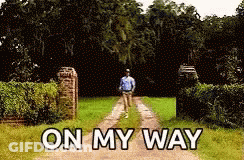 Man Walking Down Dirt Road On My Way GIF