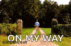 Man Walking Down Dirt Road On My Way GIF