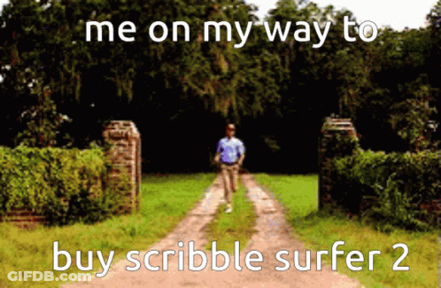 Man Walking Down Dirt Road GIF