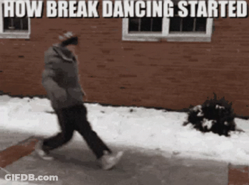 Man Walking Down Sidewalk How Break Dancing Started GIF