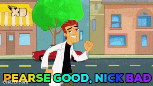 Man Walking Down Street Saying Pearse Good Nick Bad GIF