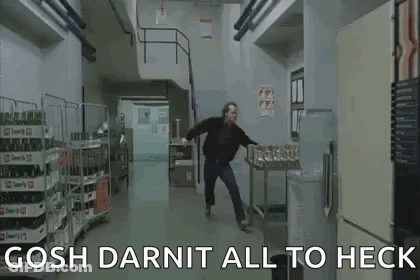 Man Walking In Kitchen Hallway GIF