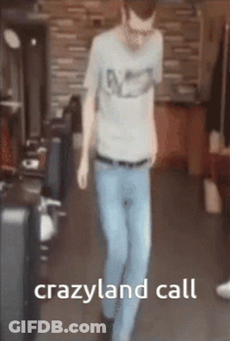Man Walking In Room Crazyland Call GIF