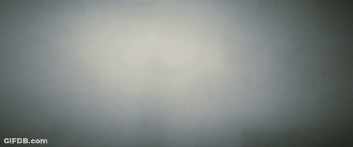 Man Walking In The Fog GIF