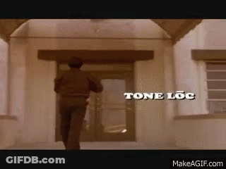 Man Walking Into Tone Loc Building GIF