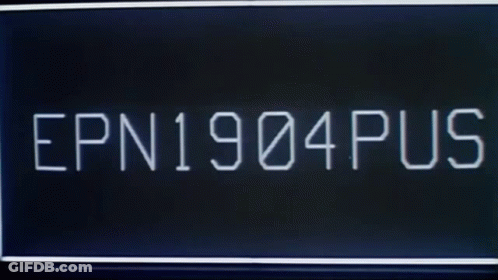 Man Walking Past Sign Reading Ope1404dus GIF