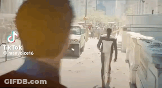 Man Walking Saying Okay Dokey We'll Go With That GIF