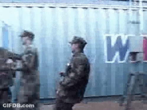 Man Walking To Portable Toilet The Poo Meeting GIF